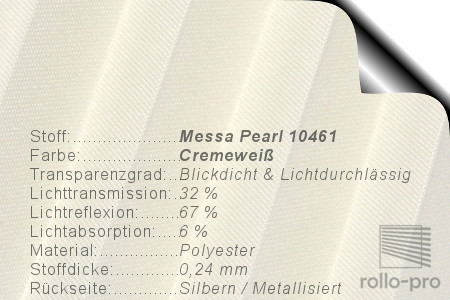 Plissee Faltstore Messa Pearl 10461 Produktbeschreibung