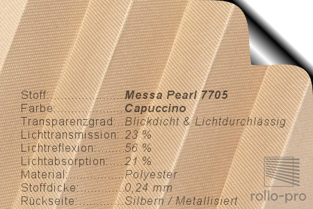 Plissee Faltstore Messa Pearl 7705 Produktbeschreibung