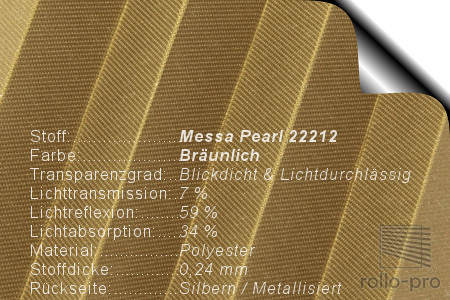 Plissee Faltstore Messa Pearl 22212 Produktbeschreibung