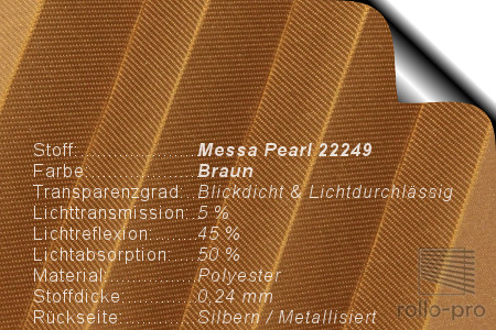 Plissee Faltstore Messa Pearl 22249 Produktbeschreibung