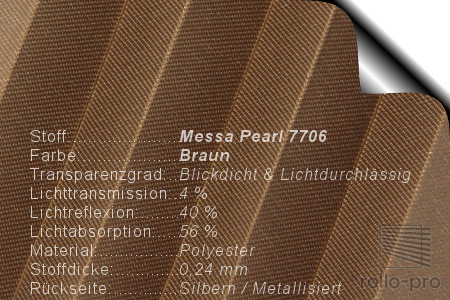 Plissee Faltstore Messa Pearl 7706 Produktbeschreibung