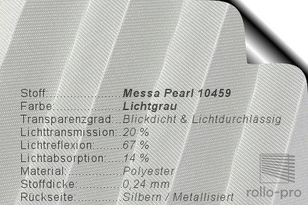 Plissee Faltstore Messa Pearl 10459 Produktbeschreibung