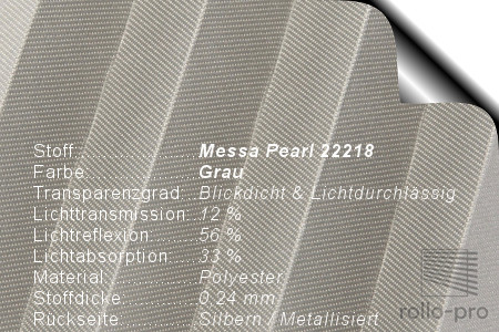 Plissee Faltstore Messa Pearl 22218 Produktbeschreibung