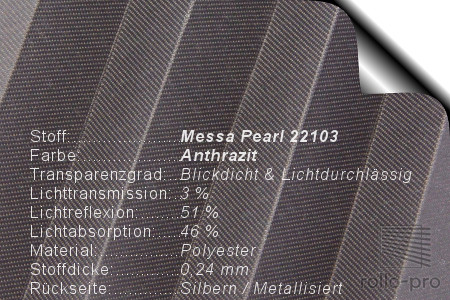 Plissee Faltstore Messa Pearl 22103 Produktbeschreibung